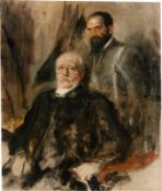 Franz von Lenbach. Prince Bismarck and his doctor Ernst Schweninger. After 1882