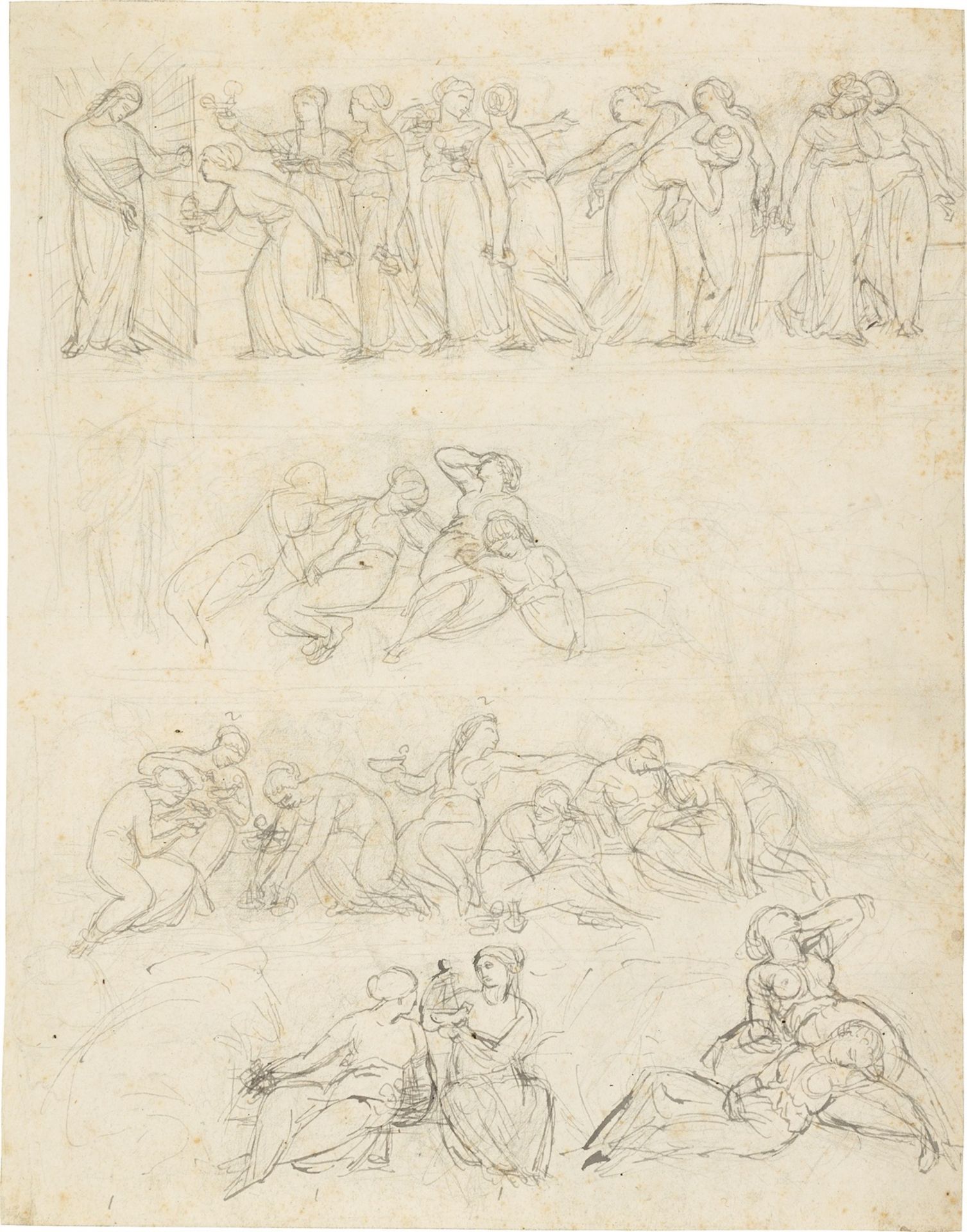 Erwin Speckter. Frieze design "Rape of the Sabine Women" / Studies (including "The Good and the F…. - Image 2 of 2