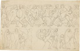 Erwin Speckter. Frieze design "Rape of the Sabine Women" / Studies (including "The Good and the F….