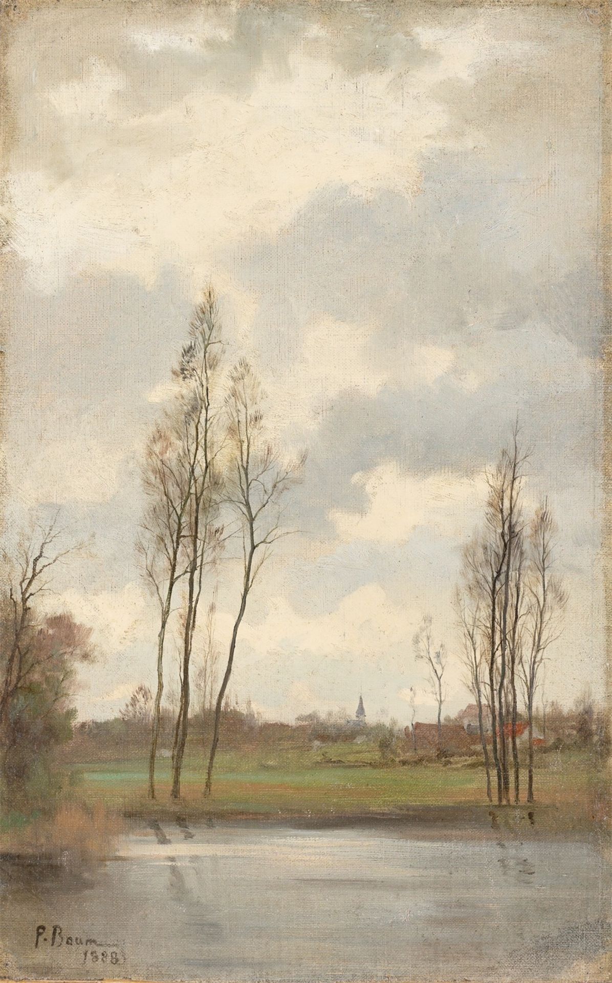 Paul Baum. Landscape study. 1888