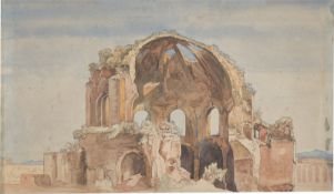 Ernst Fries. Tempel der Minerva Medica in Rom.