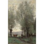 Jean-Baptiste-Camille Corot. „La Vachère de Ribagnac“. Vor 1860