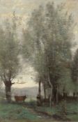 Jean-Baptiste-Camille Corot. „La Vachère de Ribagnac“. Vor 1860