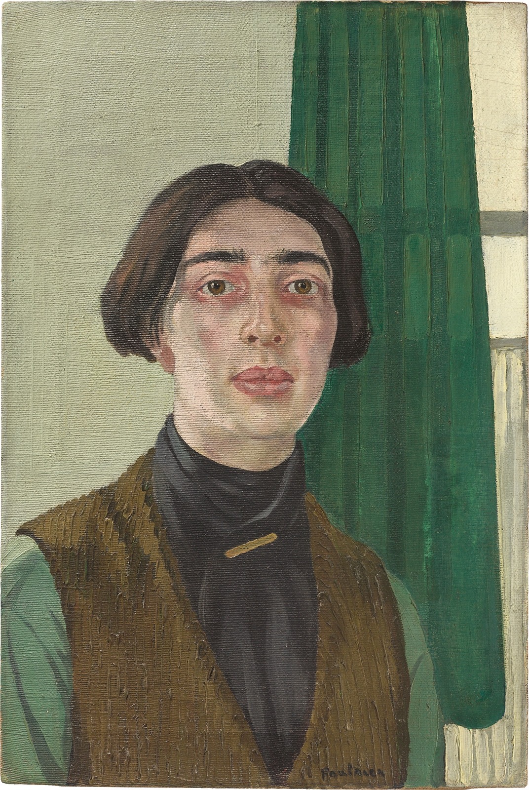 Jean Fautrier. L’autoportrait au fond vert. Circa 1916