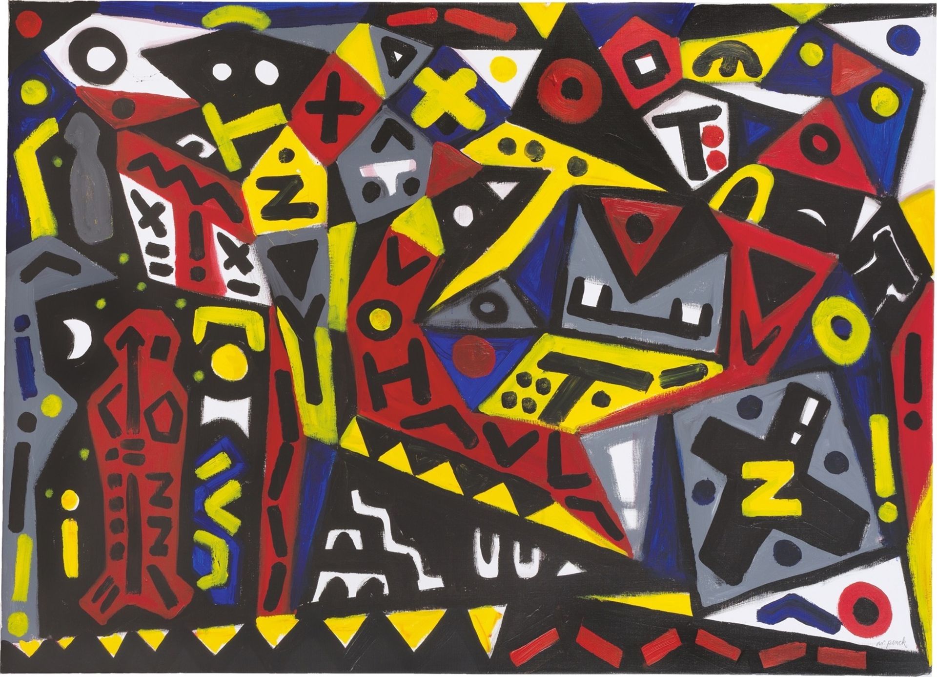 A.R. Penck. ”Stadt der Konflikte”. 2005