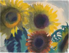 Emil Nolde. ”Sonnenblumen”. Circa 1935/40