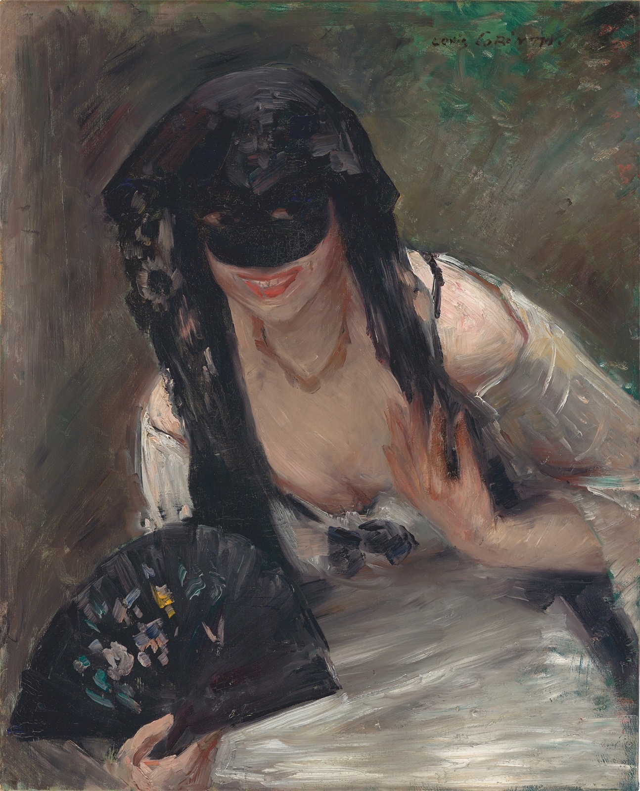 Lovis Corinth. ”Maske im weißen Kleid” (Charlotte Berend). 1902