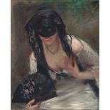 Lovis Corinth. „Maske im weißen Kleid“ (Charlotte Berend). 1902