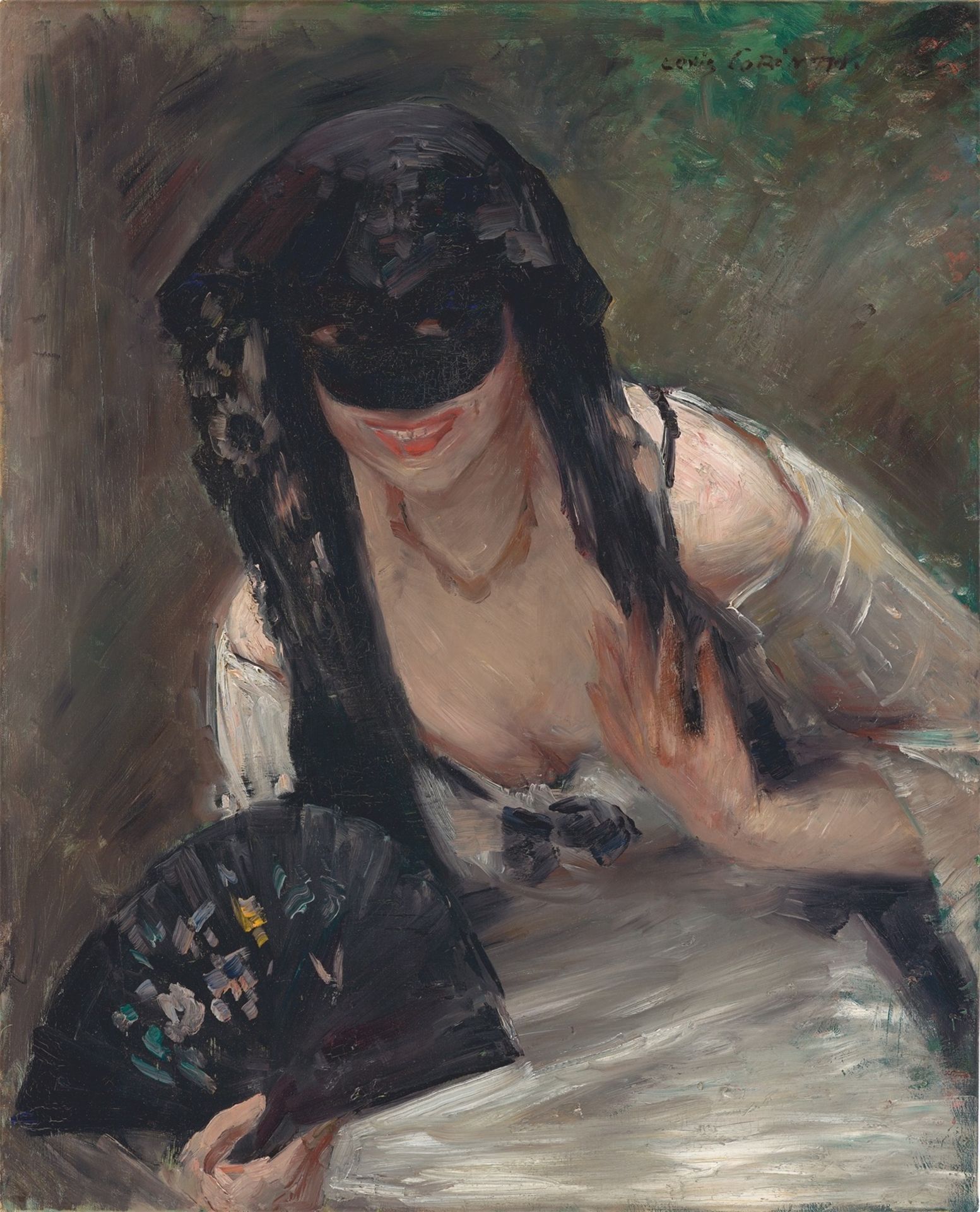 Lovis Corinth. „Maske im weißen Kleid“ (Charlotte Berend). 1902