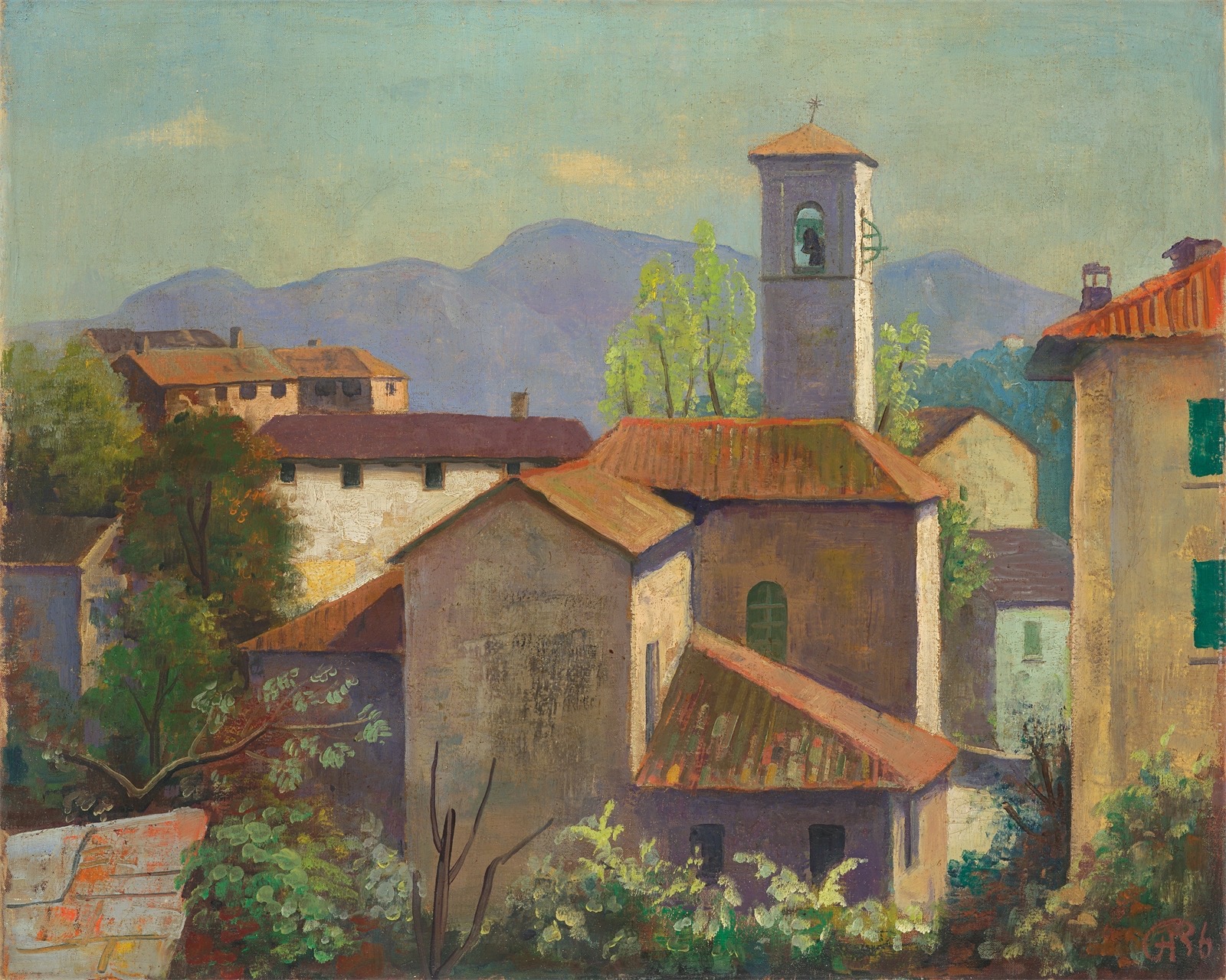 Karl Hofer. ”Muzzano (Tessin)”. 1936