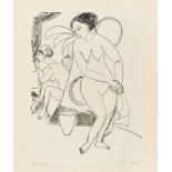 Ernst Ludwig Kirchner. „Nackte Mädchen im Atelier“. 1911