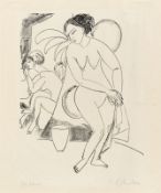 Ernst Ludwig Kirchner. ”Nackte Mädchen im Atelier”. 1911