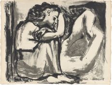 Pablo Picasso. „Femme assise et dormeuse“. 1947