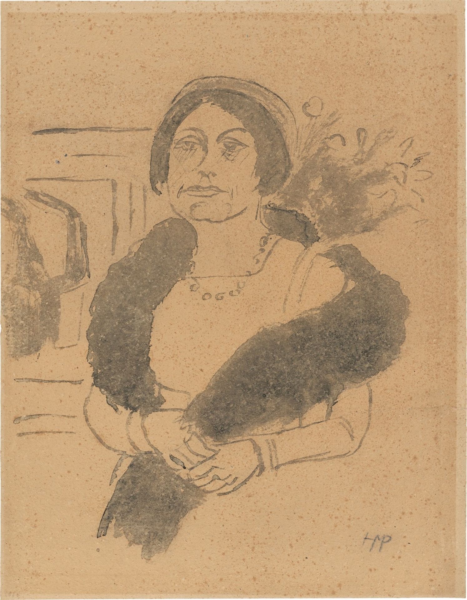 Hermann Max Pechstein. Portrait Emy Schmidt-Rottluff.