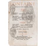 Alberto Giacometti. „Têtes sur couverture de la revue Fontaine, n° 58, mars 1947“. Um 1947