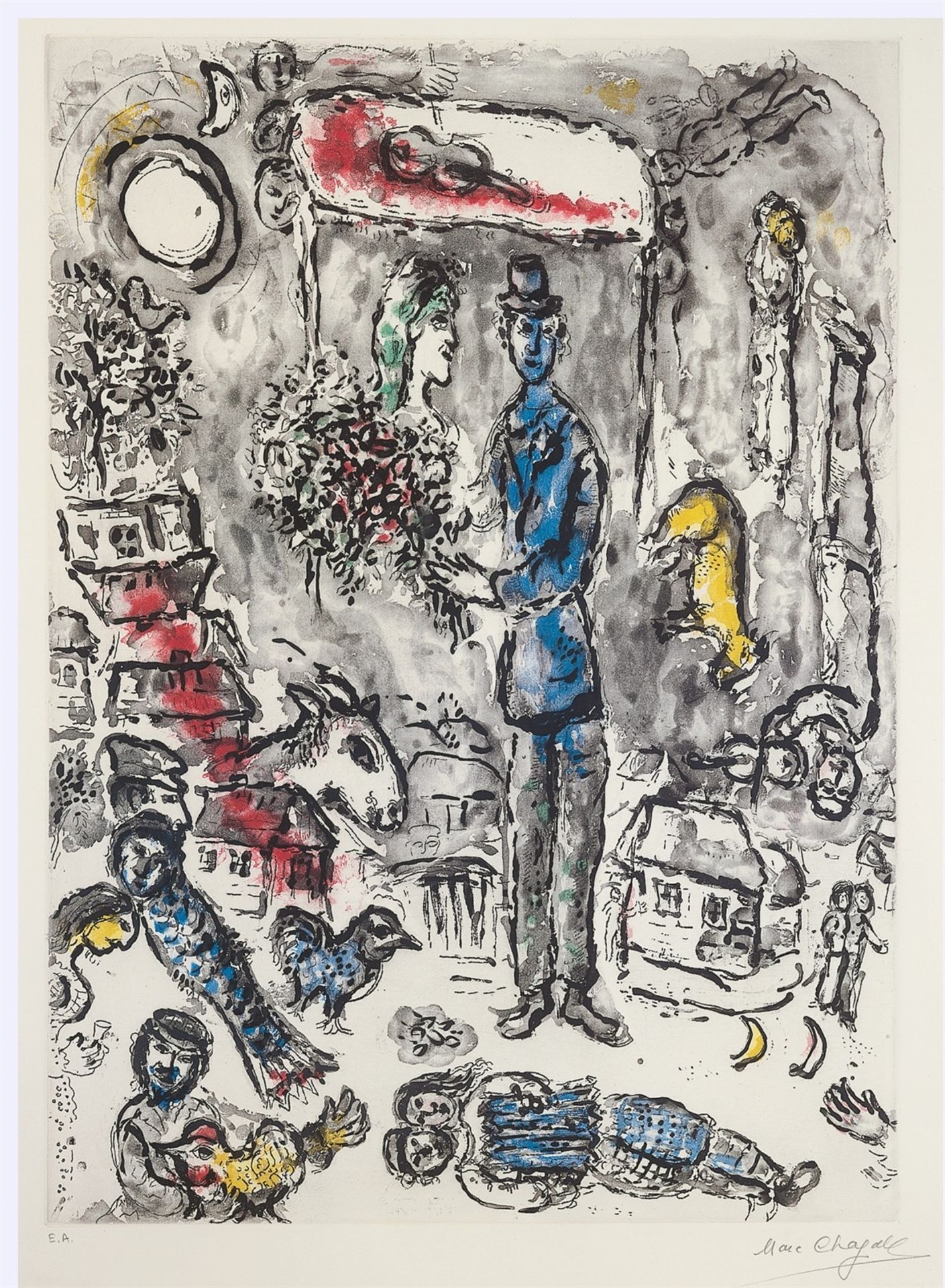 Marc Chagall. ”Le Mariage”. 1968