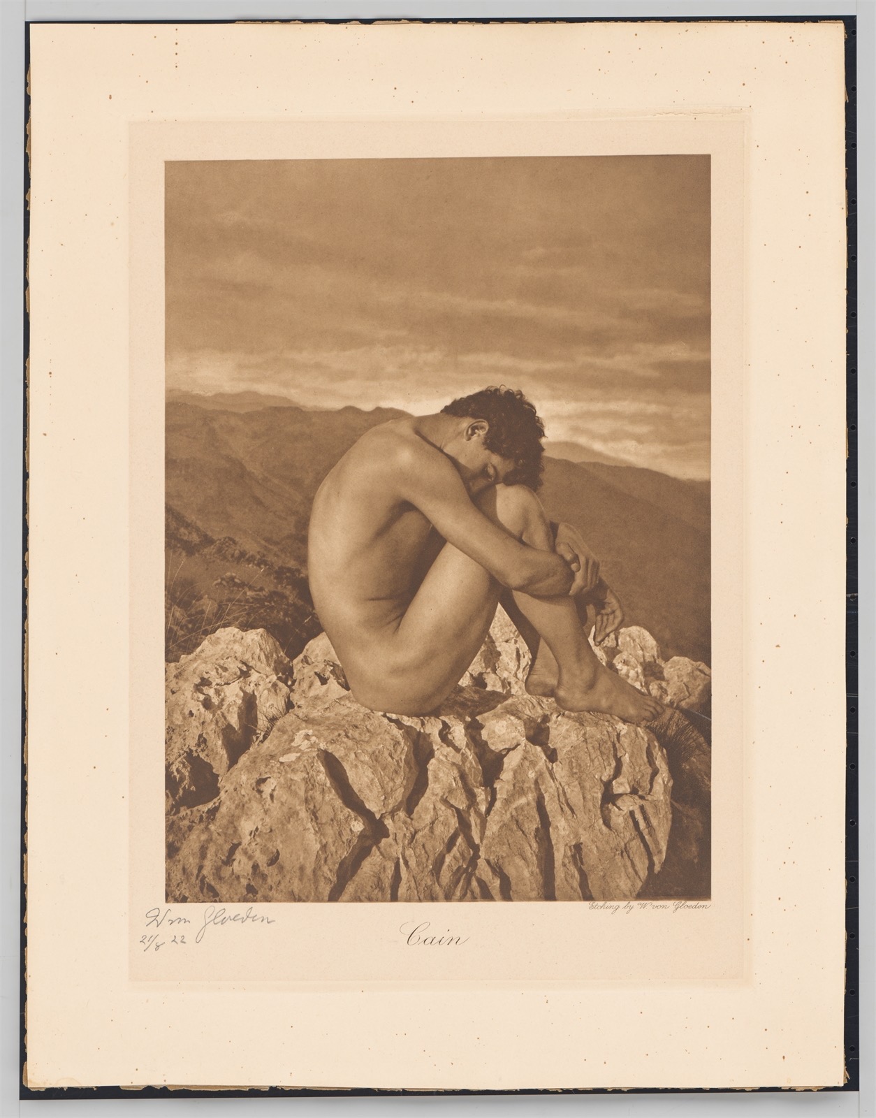 Wilhelm von Gloeden. ”Cain”. Circa 1900 - Image 2 of 4