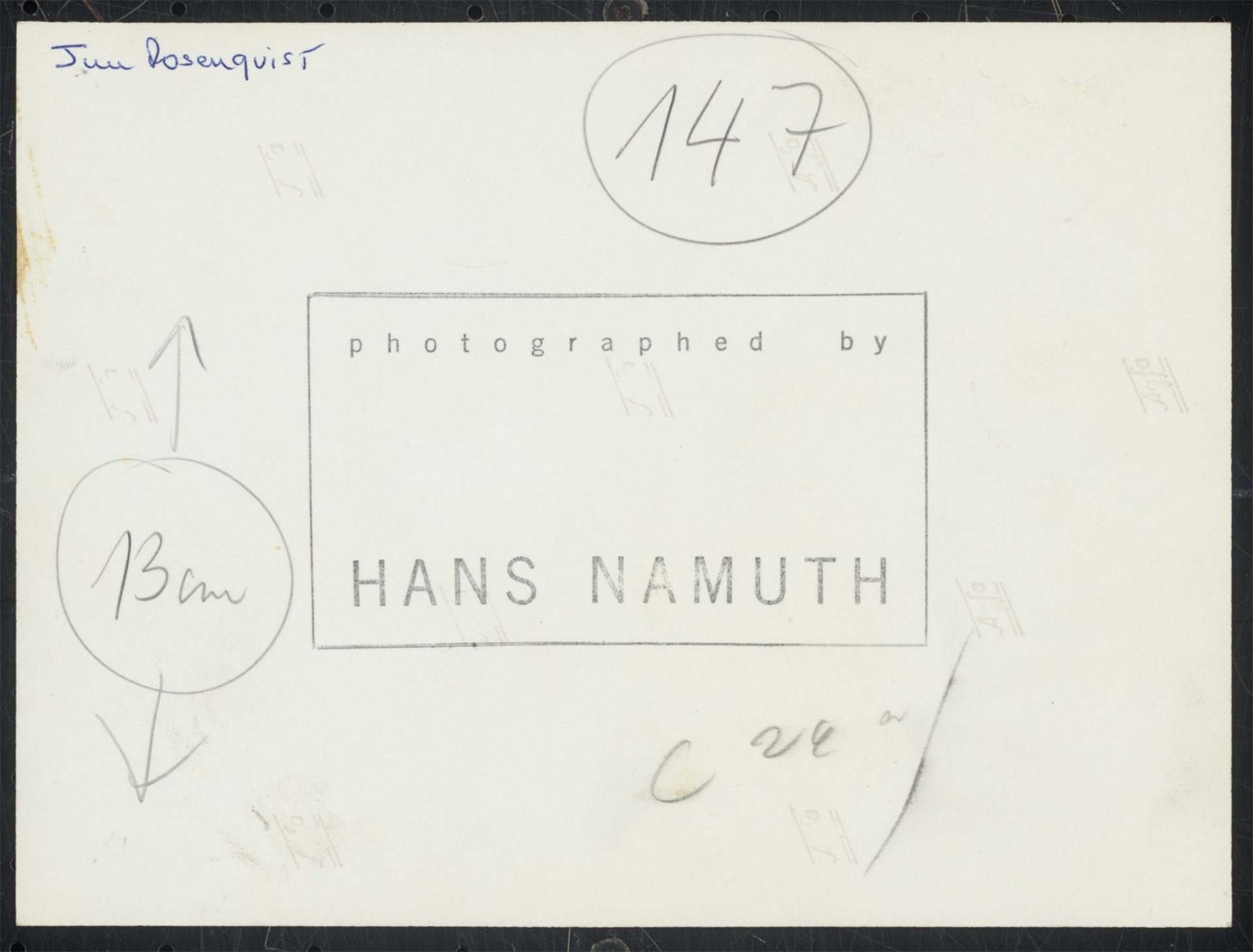 Hans Namuth. James Rosenquist bei der Arbeit. Um 1965 - Bild 3 aus 4