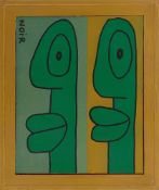 Thierry Noir. „l'attente verte“. 1987