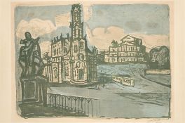 Otto Dix. „Hofkirche Dresden“. 1955