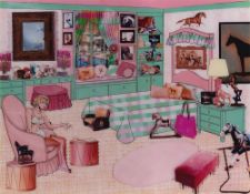 Laurie Simmons. The Instant Decorator (Pink and Green Bedroom). 2002