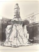 Christo. „Wrapped Monument to Leonardo, Project for Piazza della Scala, Milan“. 1971