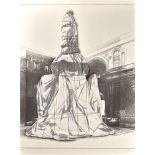 Christo. „Wrapped Monument to Leonardo, Project for Piazza della Scala, Milan“. 1971