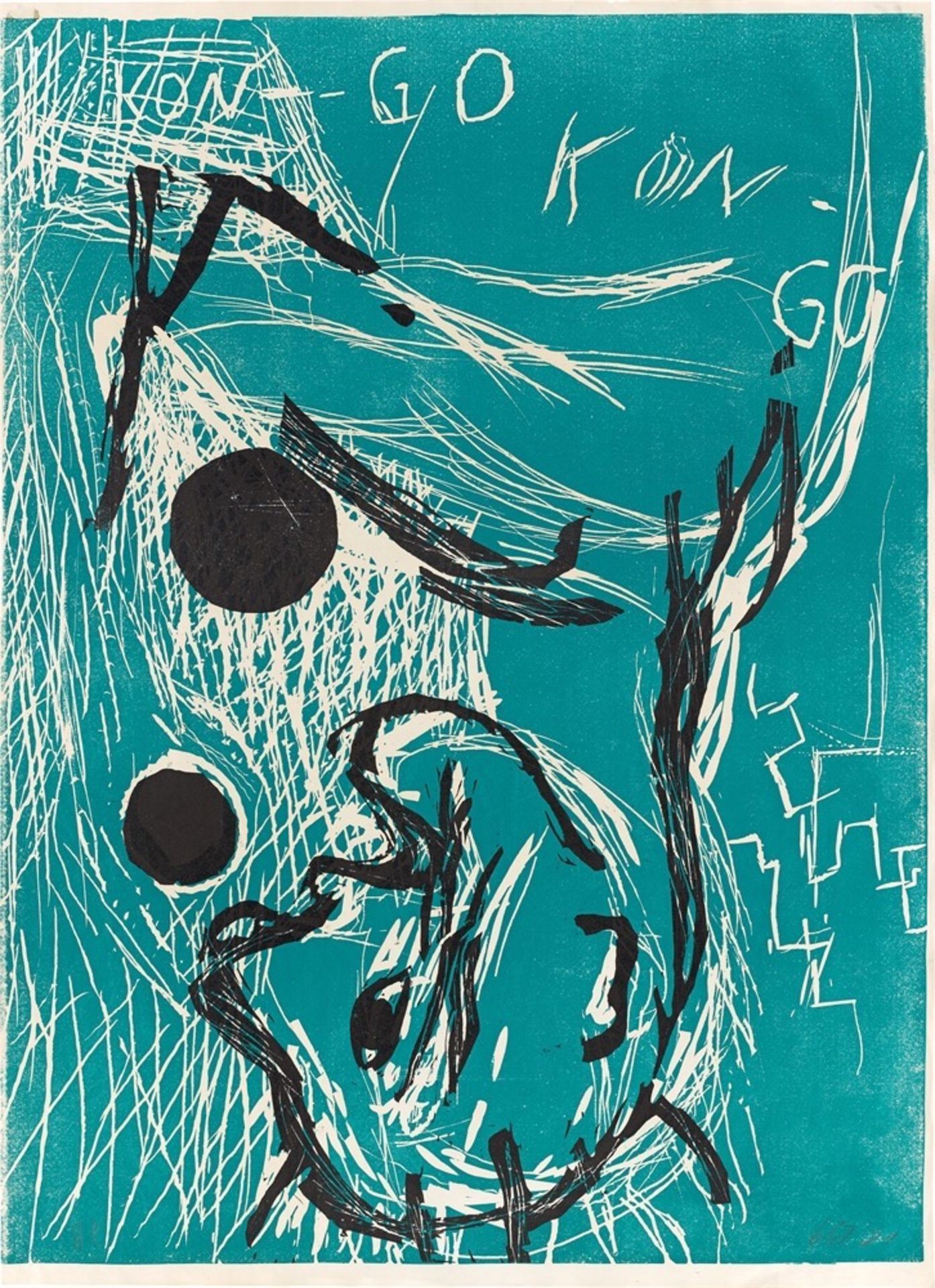 Georg Baselitz. „Orangenesser (Kongo)“. 1981