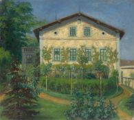 Emil Orlik. Villa mit Garten.