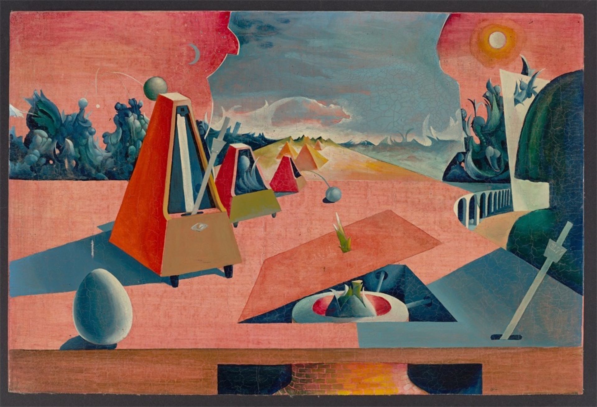 Günter Glombitza. Surreale Landschaft. 1977 - Bild 2 aus 4