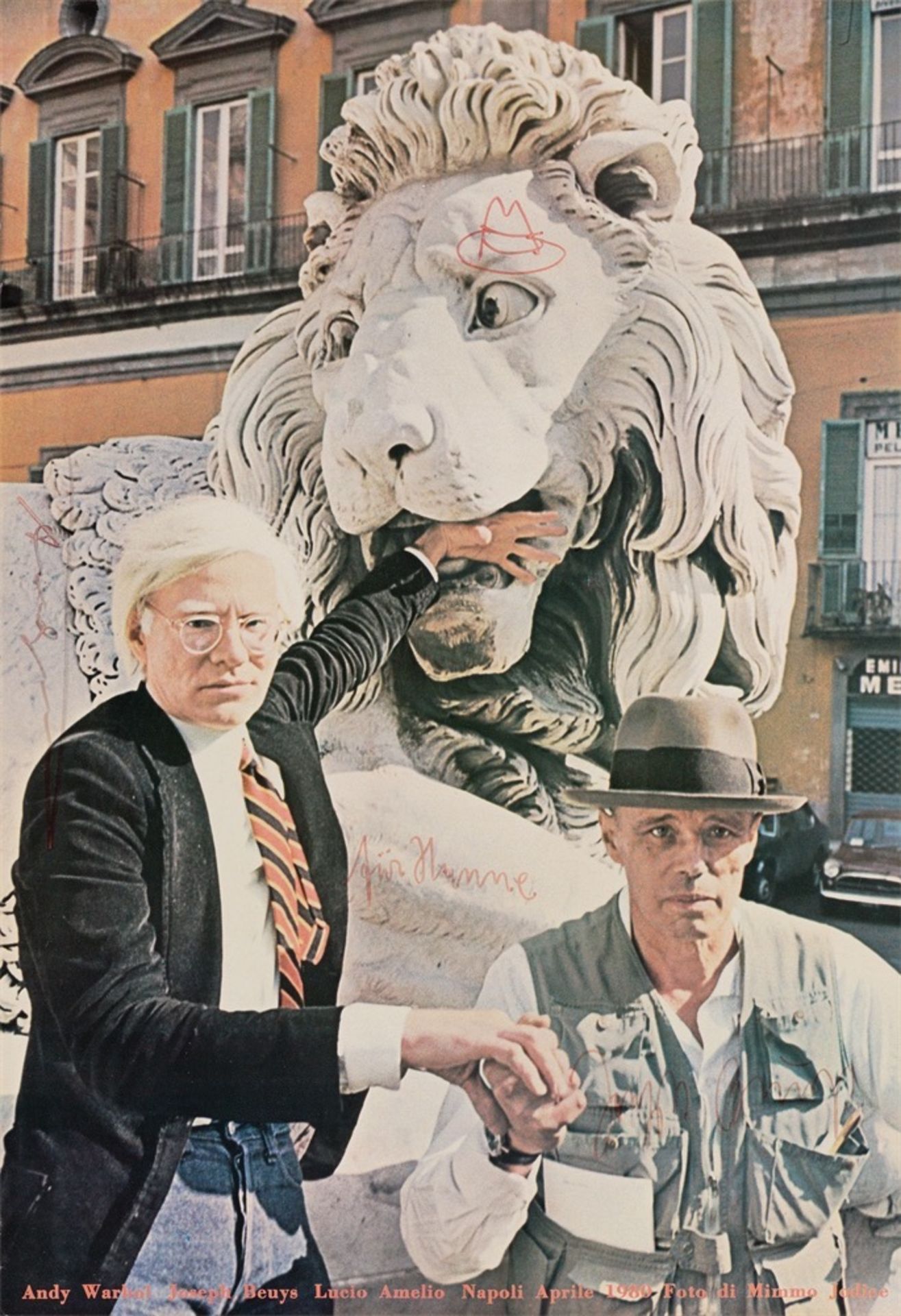 Joseph Beuys. Ohne Titel (Andy Warhol und Joseph Beuys in Neapel). 1980