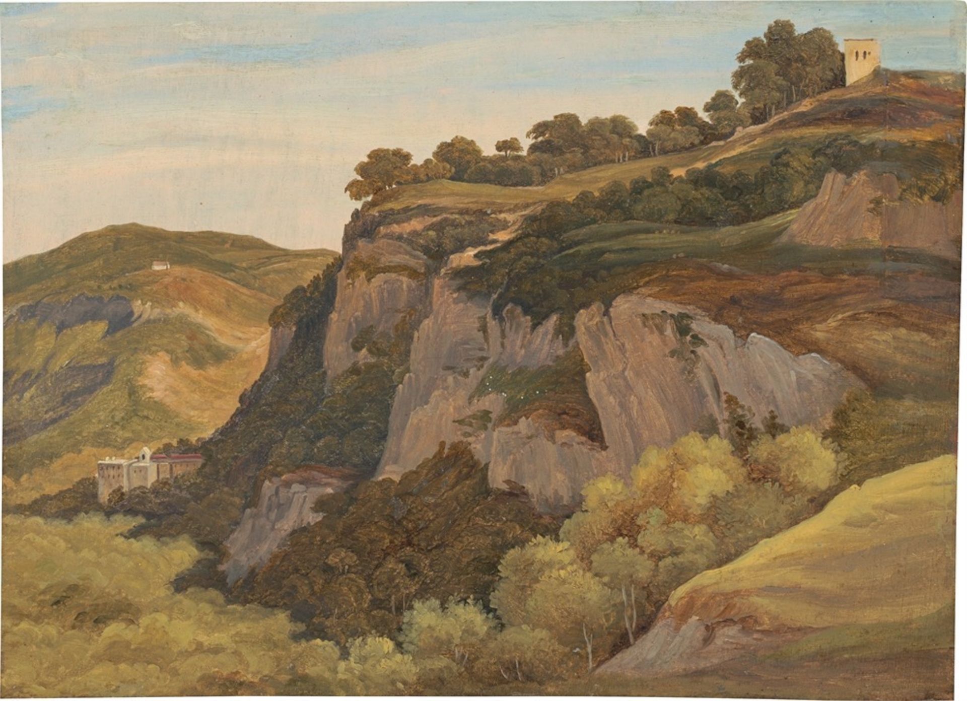 Heinrich Reinhold. Landscape above Subiaco.