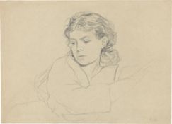 Hans Thoma. Cella Thoma, die Frau des Künstlers. Um 1875