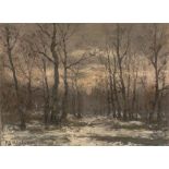 Karl Buchholz. Winternachmittag im Webicht bei Weimar. 1884