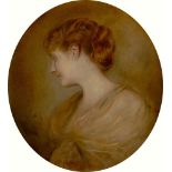 Franz von Lenbach. Porträt einer jungen Frau (Lida Mitchel Fenton?). 1893