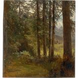 Deutsch, um 1840. Wald im Gebirge.