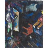 Marc Chagall. „La mort et le malheureux ou La mort et celui qui maudit son destin (Fables de …. 1926