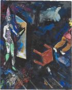Marc Chagall. ”La mort et le malheureux ou La mort et celui qui maudit son destin (Fables de …. 1926