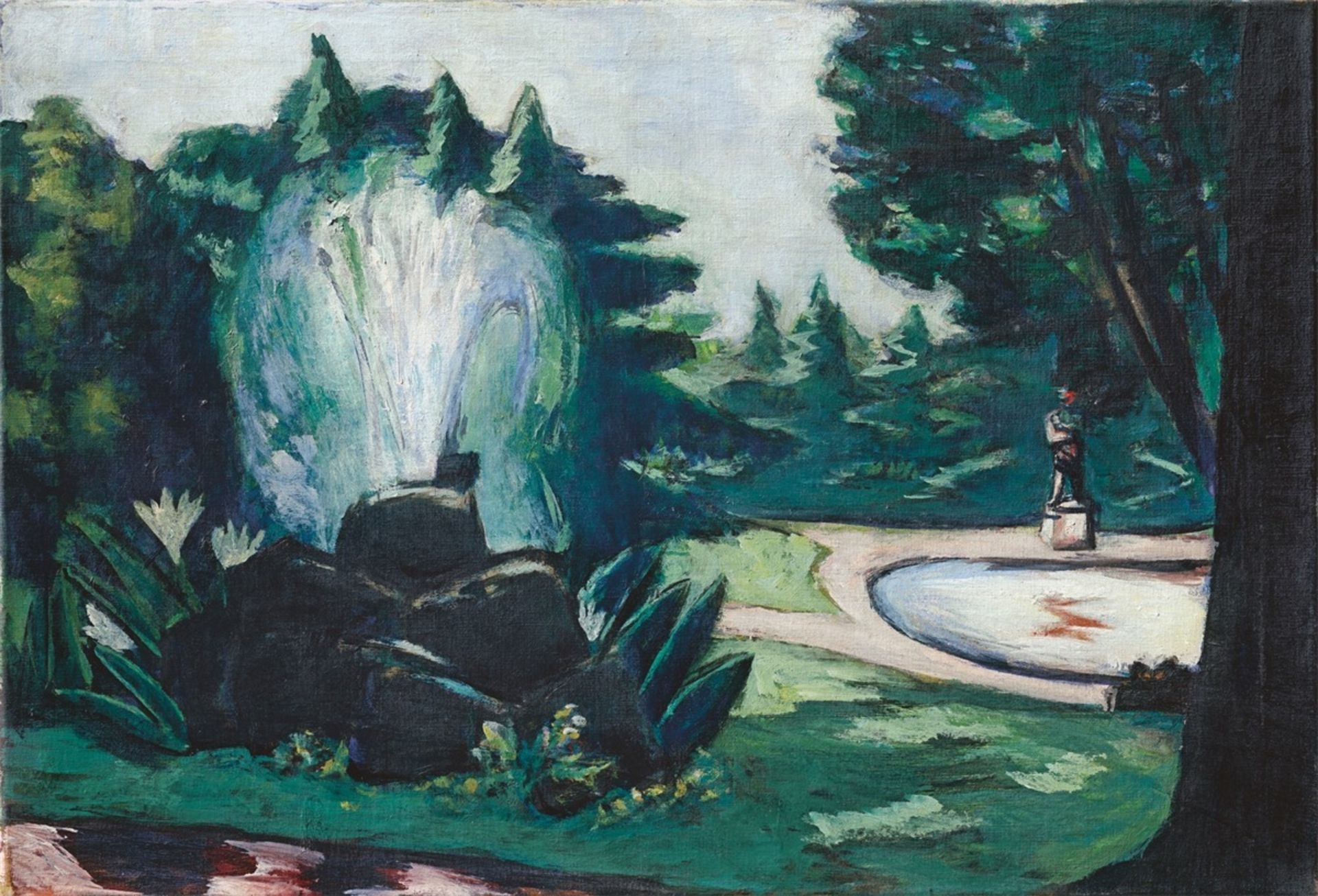 Max Beckmann. ”Springbrunnen in Baden-Baden”. 1936