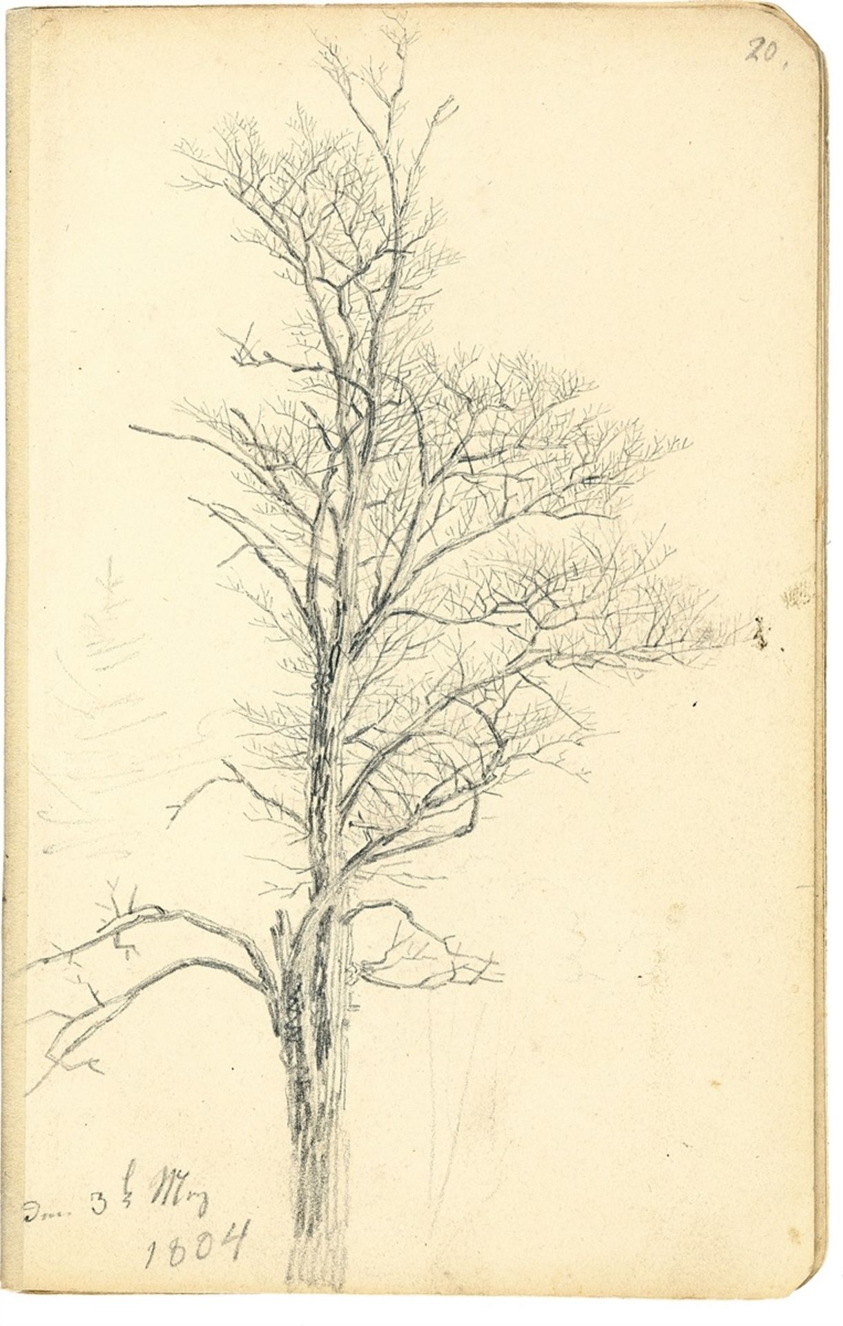 Caspar David Friedrich. ”Karlsruher Skizzenbuch”. 1804 - Image 6 of 15