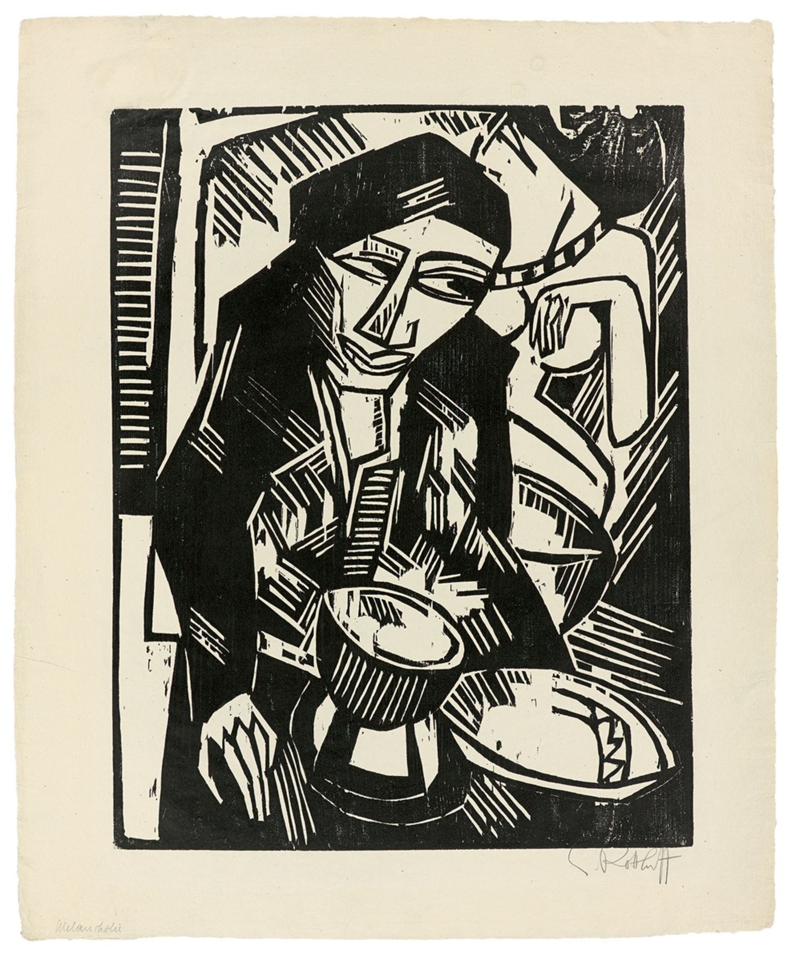 Karl Schmidt-Rottluff. „Zehn Holzschnitte von Schmidt-Rottluff“. 1919 - Bild 2 aus 11