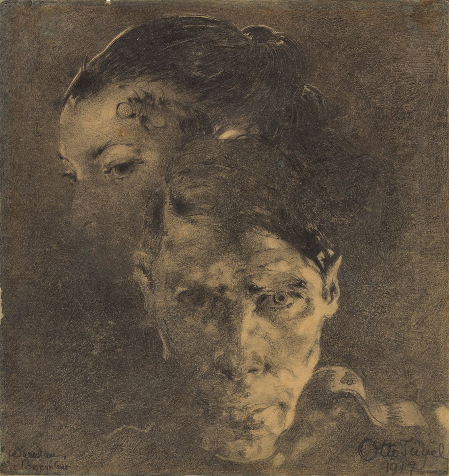 Otto Tetjus Tügel. Self portrait. 1917