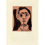 Pablo Picasso. ”Jacqueline au bandeau III”. 1962