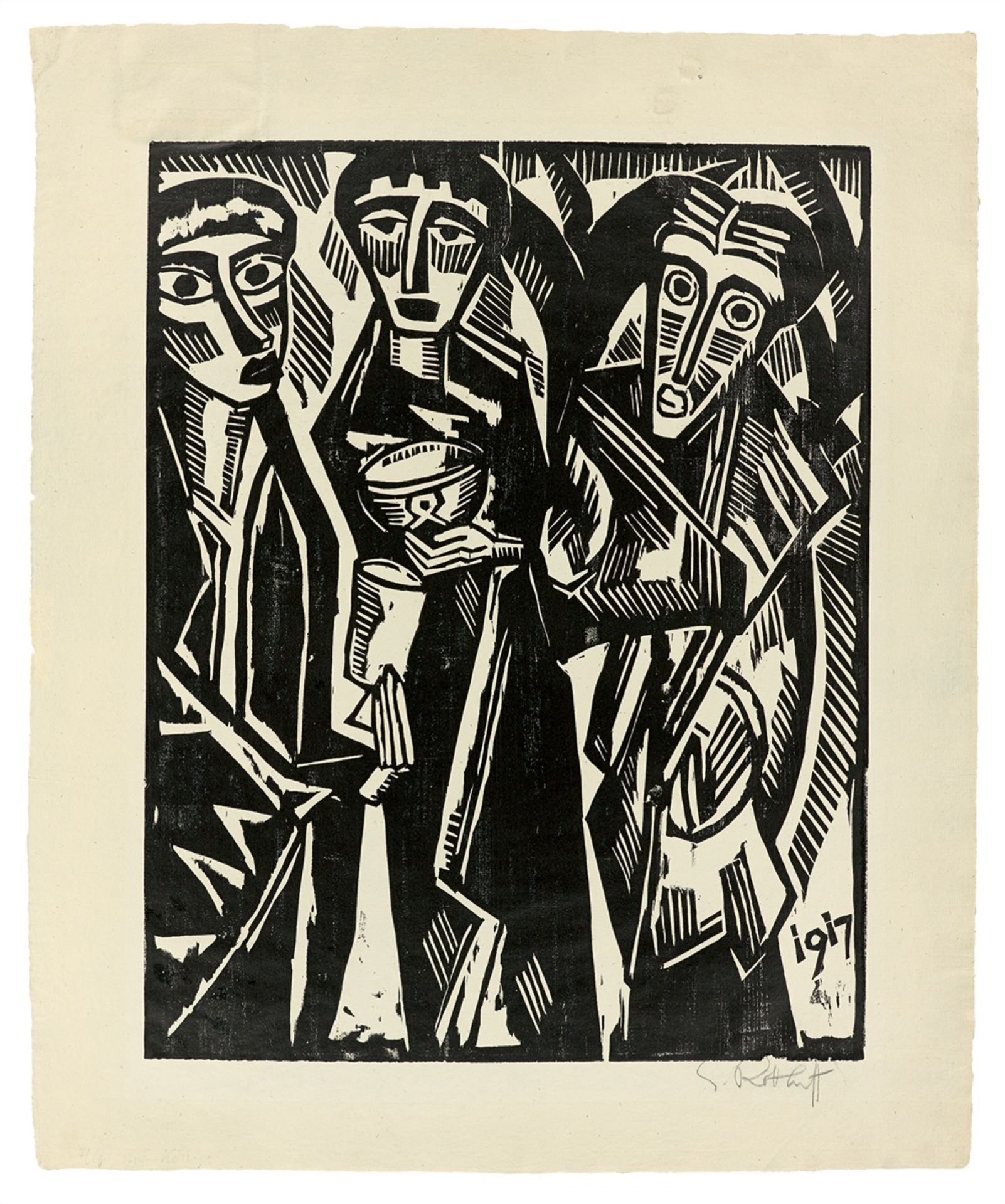 Karl Schmidt-Rottluff. „Zehn Holzschnitte von Schmidt-Rottluff“. 1919 - Bild 10 aus 11