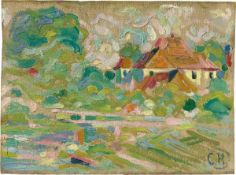 Curt Herrmann. View of Pretzfeld Castle. Circa 1910