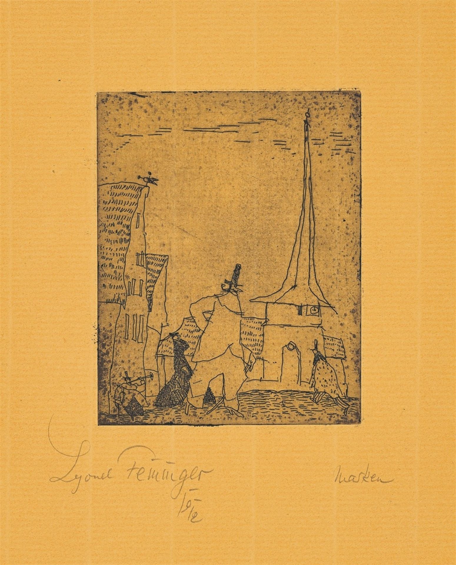 Lyonel Feininger. „Masken“. 1912