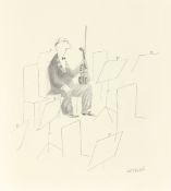 Jean-Jacques Sempé. Le violiniste (the violinist).