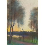 Lesser Ury. „Herbststimmung am Grunewaldsee“. Um 1896/1902