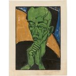 Erich Heckel. „Männerbildnis“. 1919