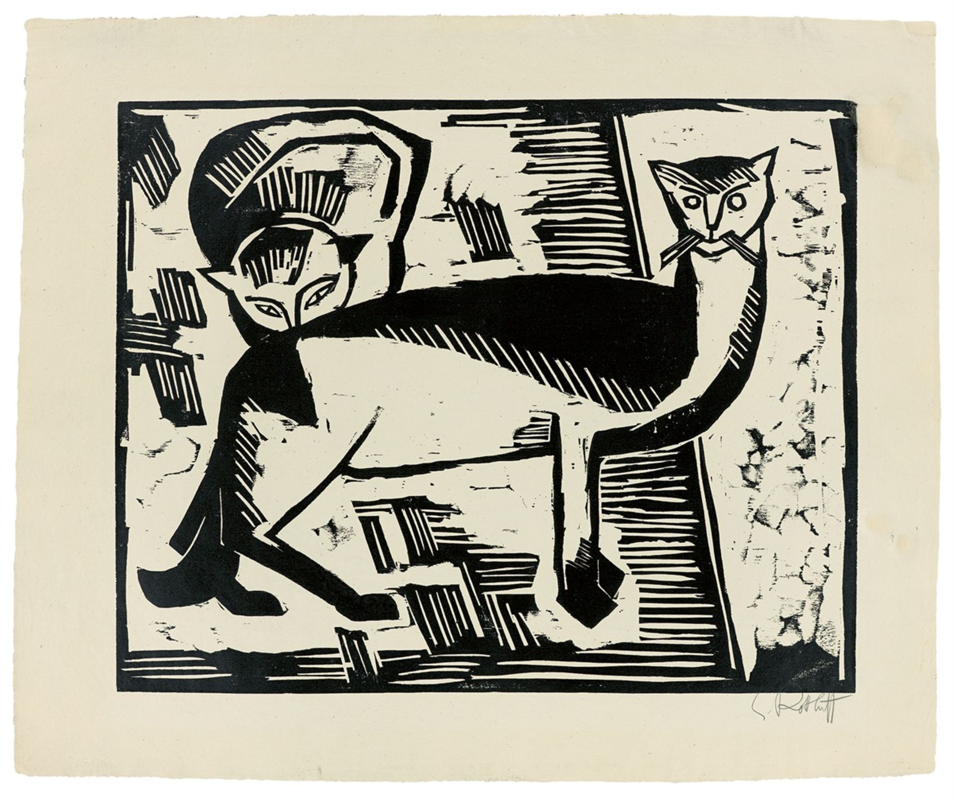 Karl Schmidt-Rottluff. „Zehn Holzschnitte von Schmidt-Rottluff“. 1919 - Bild 8 aus 11